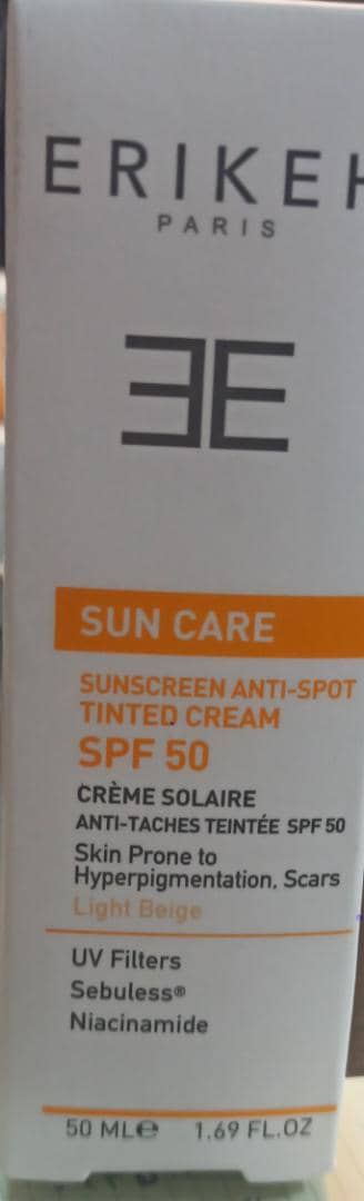 اریکه ضدآفتاب و ضدلک بژ روشن spf50