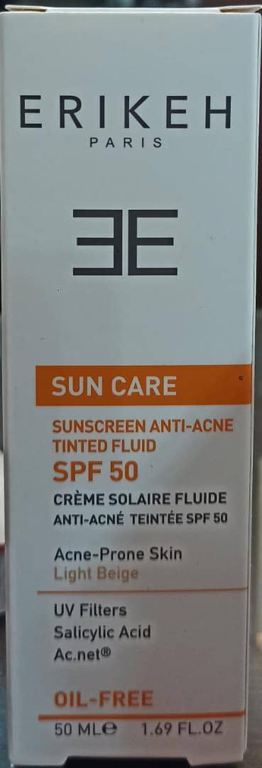 اریکه ضدآفتاب و فلوئید ضدجوش بژ روشن spf50