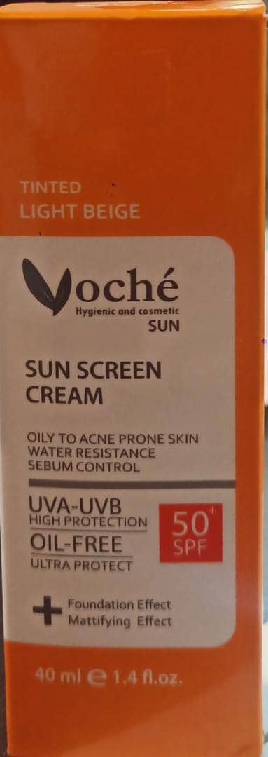 وچه ضدآفتاب بژ روشن پوست چربspf50