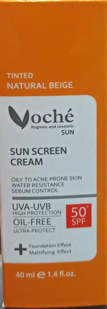 وچه ضدآفتاب بژ طبیعی پوست چرب spf50